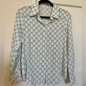 Mango “M” Patterned Blouse